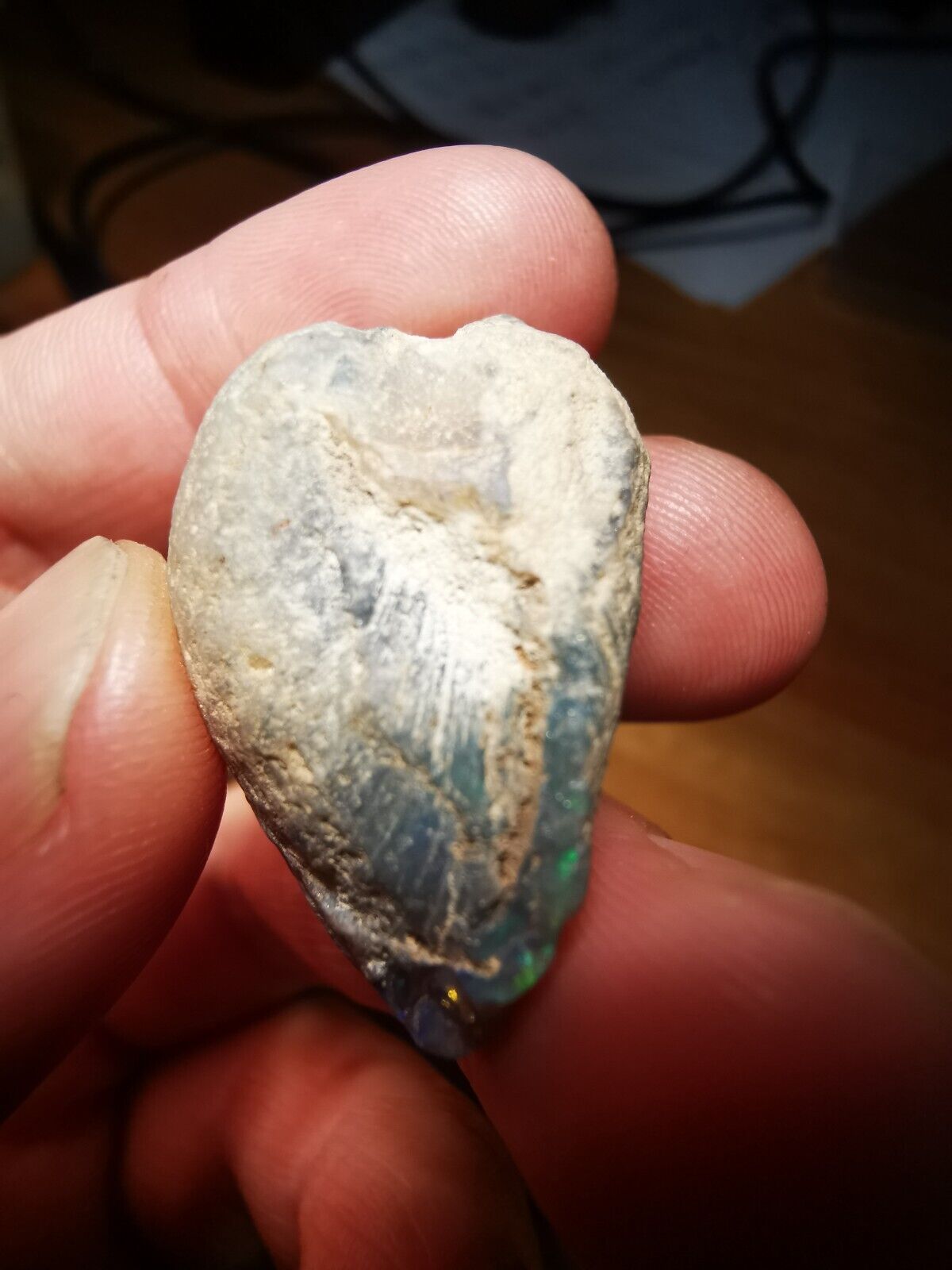 Coober Pedy Opal rough shell 59ct with Beautiful Colour B1