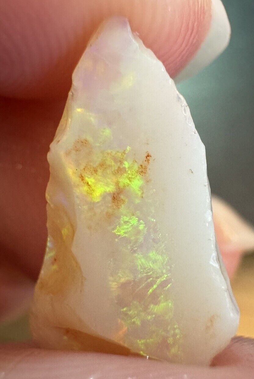 5.8 Carats Solid Rough Coober Pedy Opal Piece with Beautiful Colour