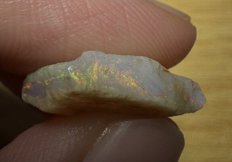 7.1 Carats Solid Rough Coober Pedy Opal Piece with Beautiful Colour B1