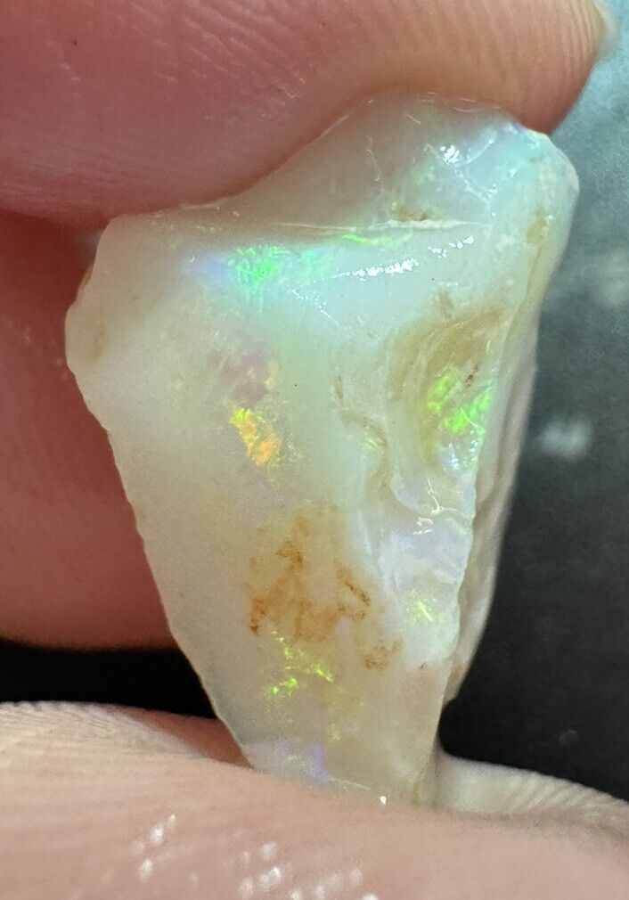 5.8 Carats Solid Rough Coober Pedy Opal Piece with Beautiful Colour