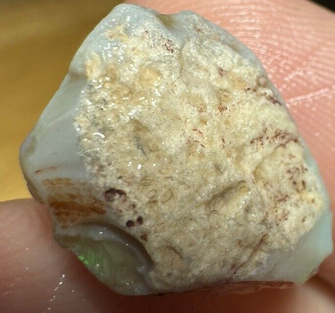 8.85 Carats Solid Rough Coober Pedy Opal Piece with Beautiful Colour B1