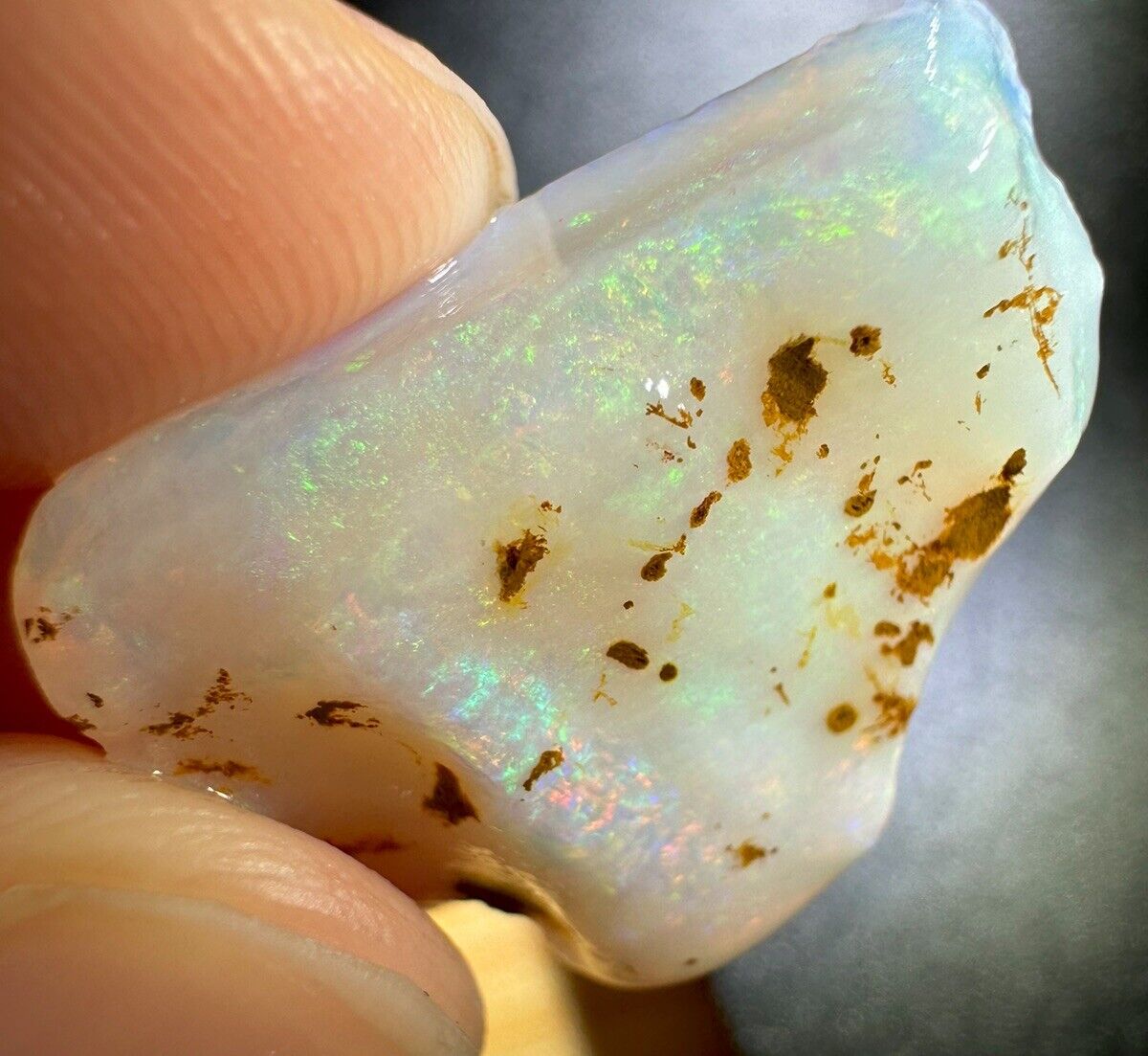 16 Carats Solid Rough Coober Pedy Opal Piece with Beautiful Colour MayT