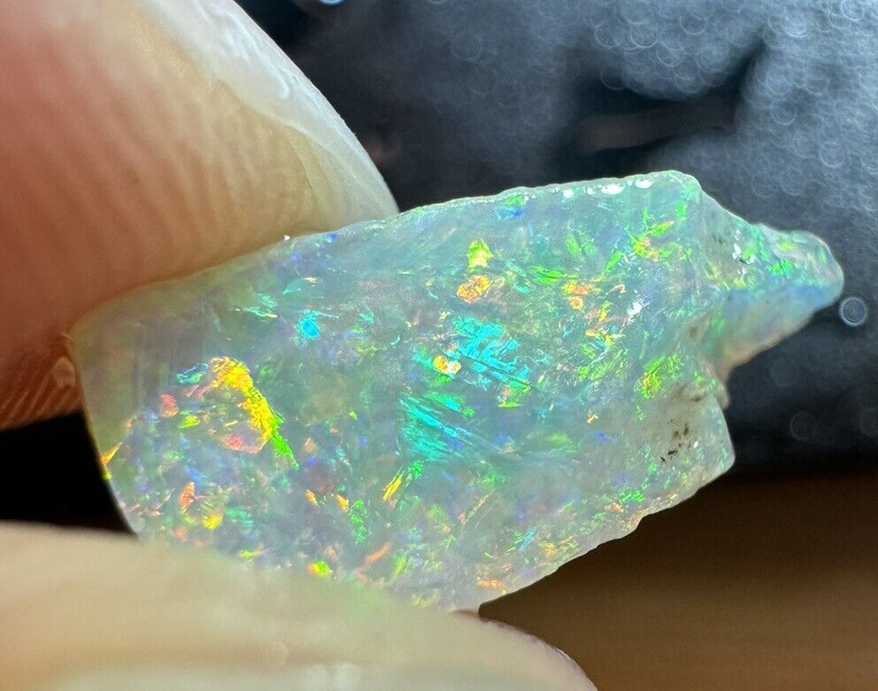 1.7 Carats Solid Rough Coober Pedy Opal Piece with Beautiful Colour