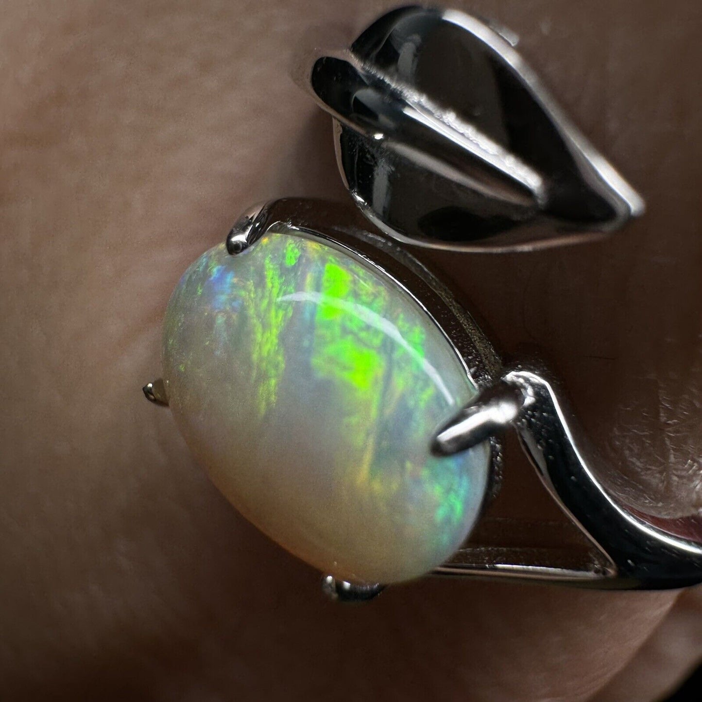 Ring $180 Opal Piece with Beautiful Colour C1-2216
