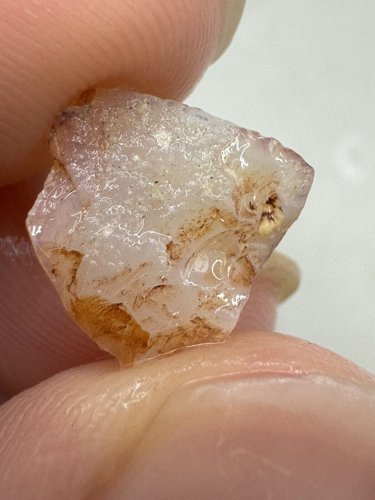 2.1 Carats Solid Rough Coober Pedy Opal Piece with Beautiful Colour