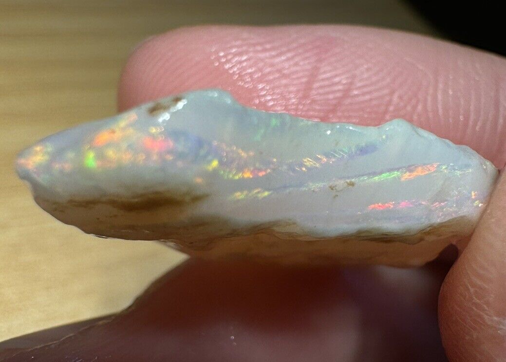 13.3 Carats Solid Rough Coober Pedy Opal Piece with Beautiful Colour C1