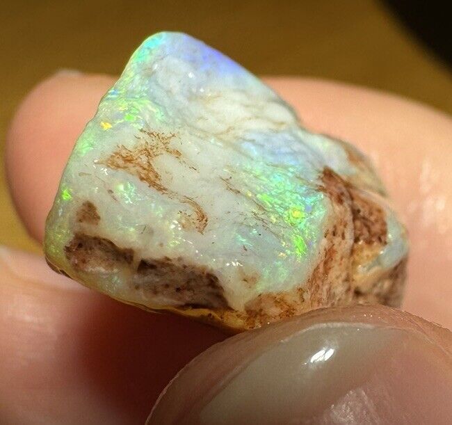 42.9 Carats Solid Rough Coober Pedy Opal Piece with Beautiful Colour B1