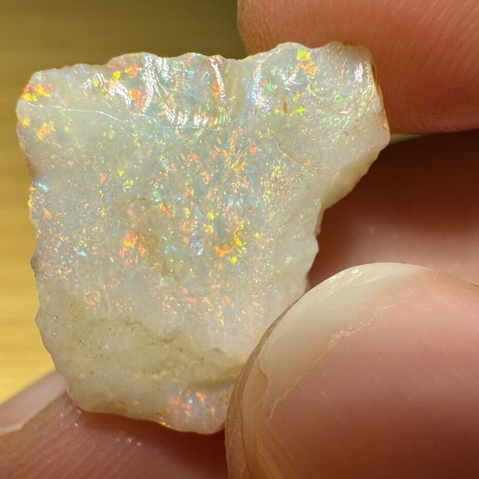 5.3 Carats Solid Rough Coober Pedy Opal Piece with Beautiful Colour C1