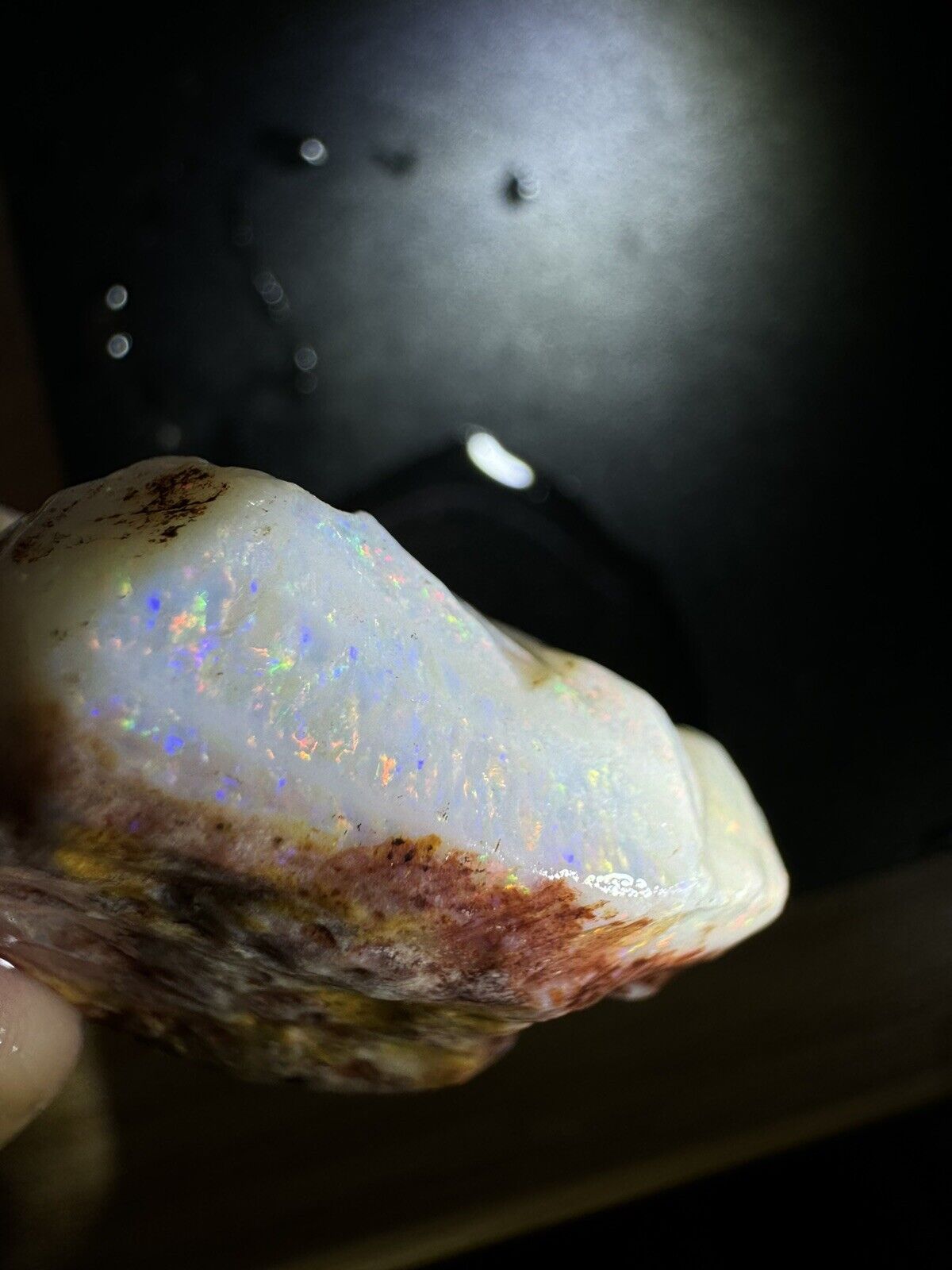 87.4 Carats Solid Rough Coober Pedy Opal Piece with Beautiful Colour B1