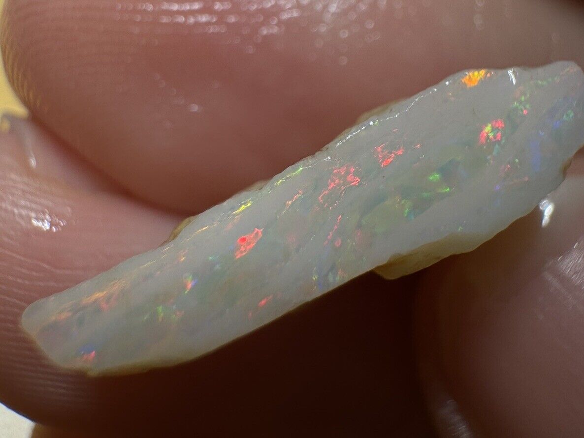 6.3 Carats Solid Rough Coober Pedy Opal Piece with Beautiful Colour C1