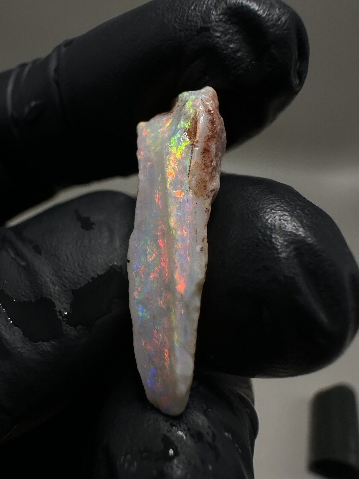 13.9 Carats Solid Rough Coober Pedy Crystal Opal Piece with Beautiful Colour