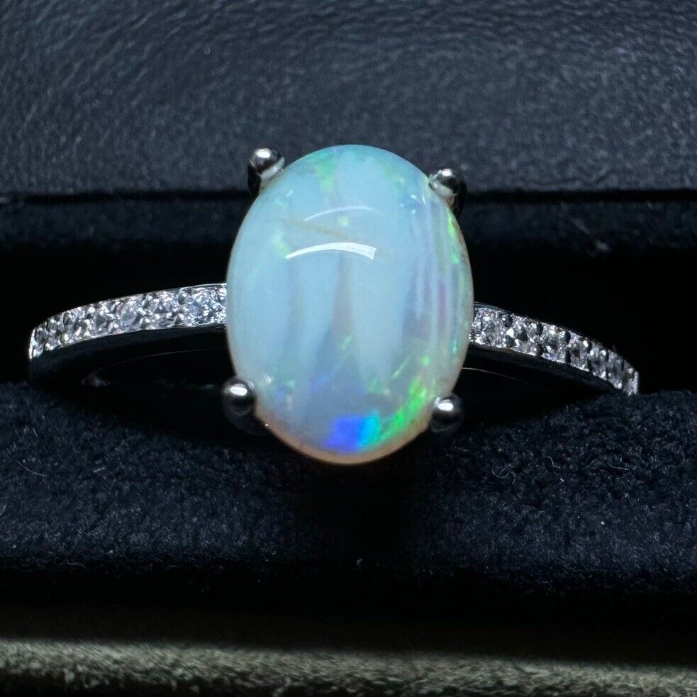 Ring $180 Opal Piece with Beautiful Colour C1-2215