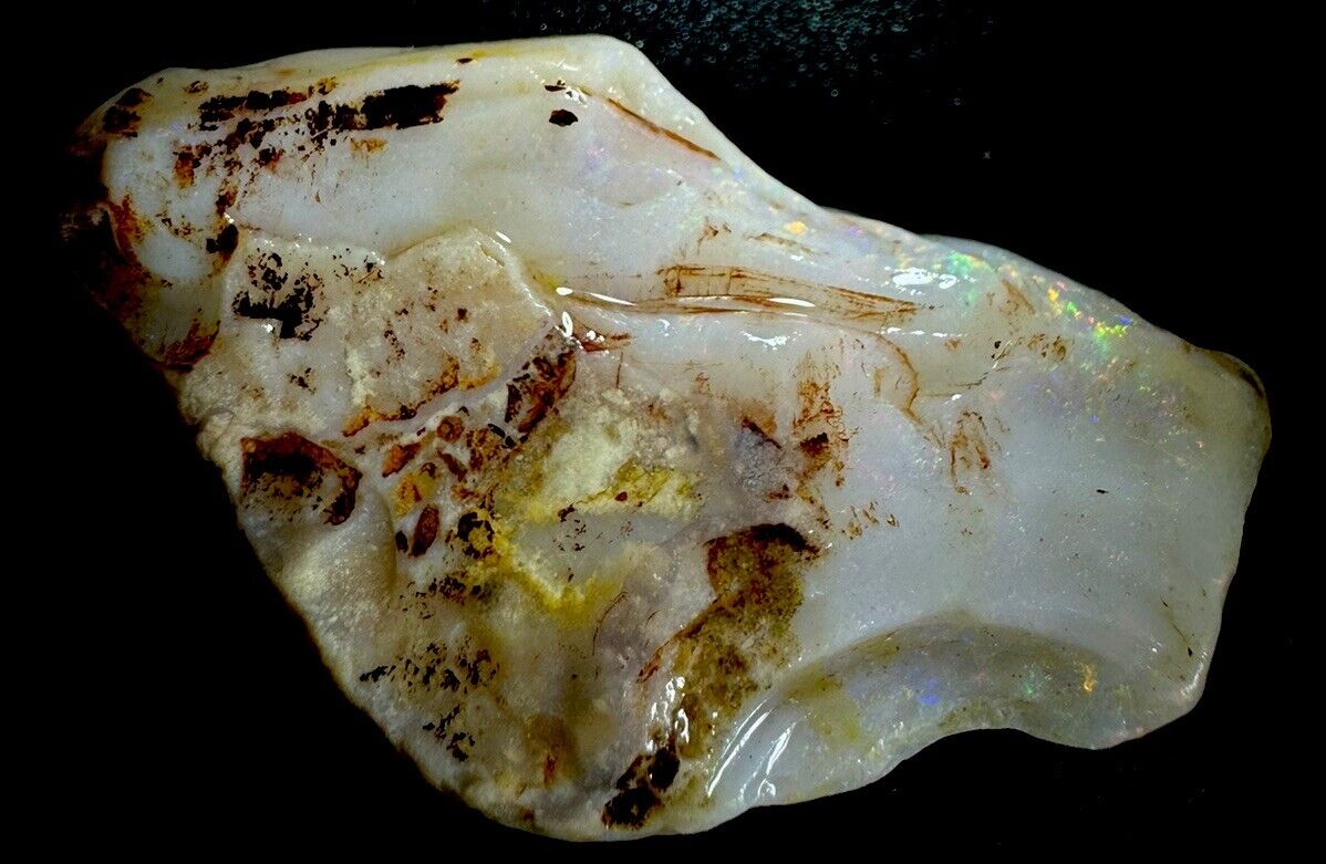 58.2 Carats Solid Rough Coober Pedy Opal Piece with Beautiful Colour B1