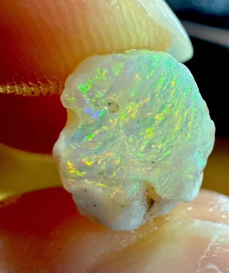 5.3 Carats Solid Rough Coober Pedy Opal Piece with Beautiful Colour