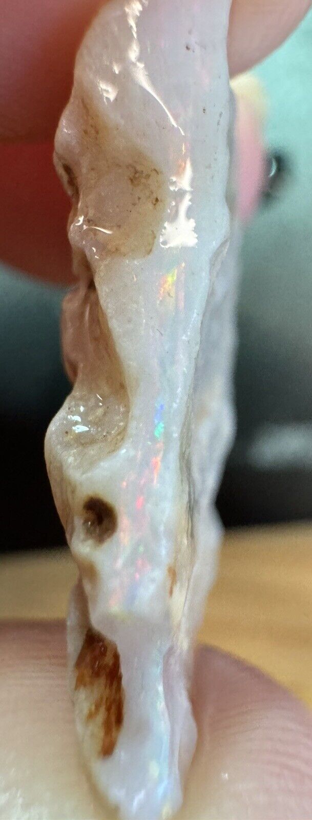 11.6 Carats Solid Rough Coober Pedy Opal Piece with Beautiful Colour