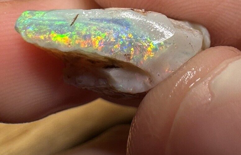 8.85 Carats Solid Rough Coober Pedy Opal Piece with Beautiful Colour B1