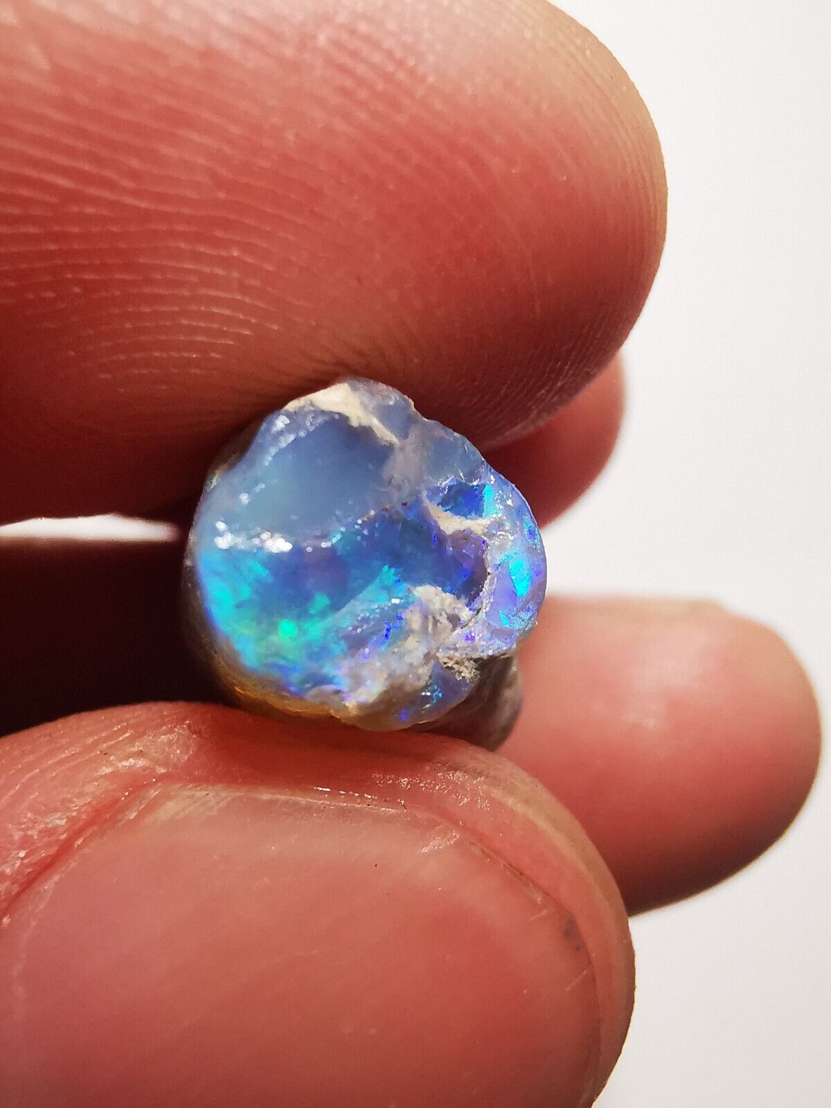 Coober Pedy Opal rough pipe 11.6ct with Beautiful Colour B1