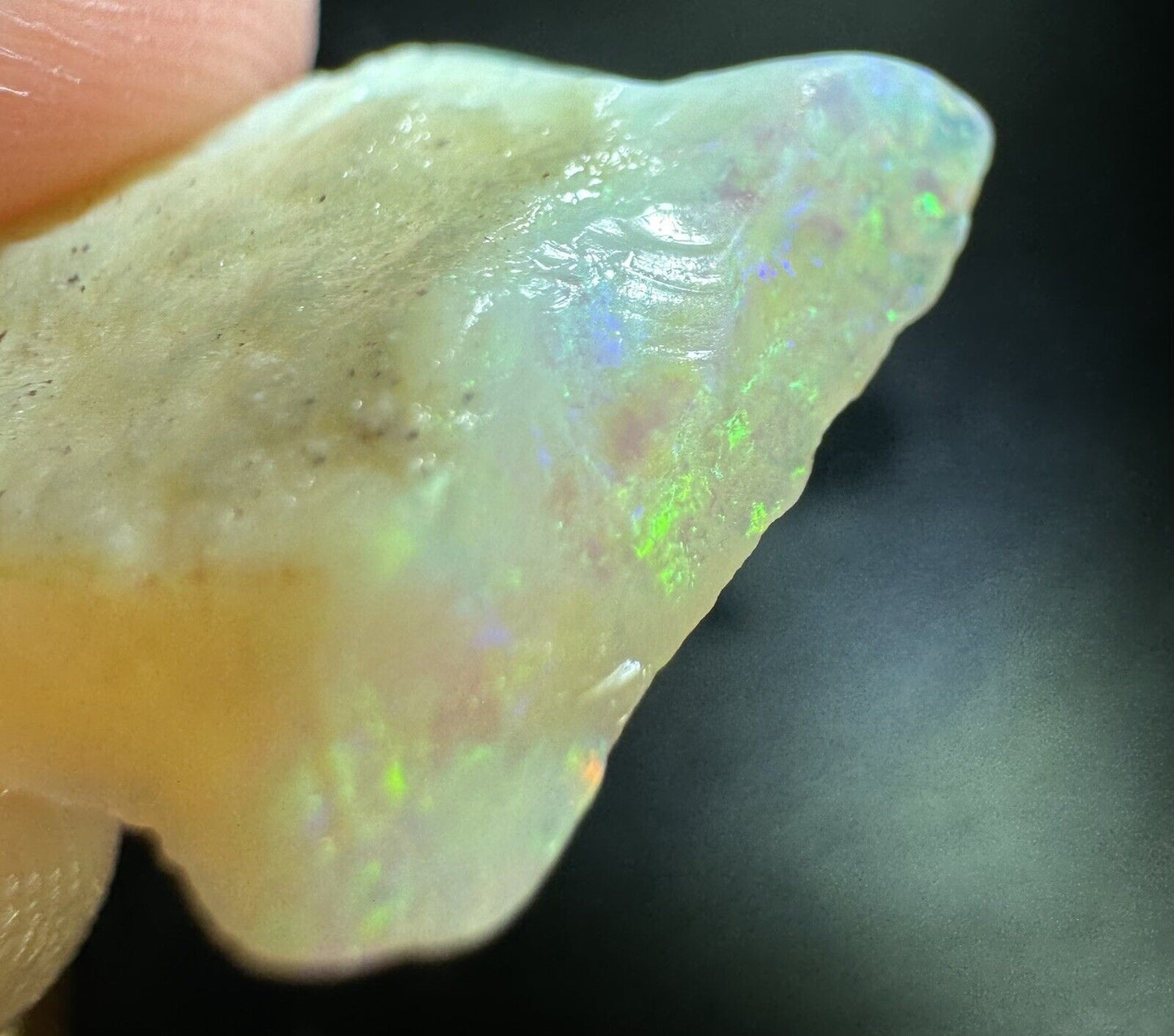 7 Carats Solid Rough Coober Pedy Opal Piece with Beautiful Colour B1