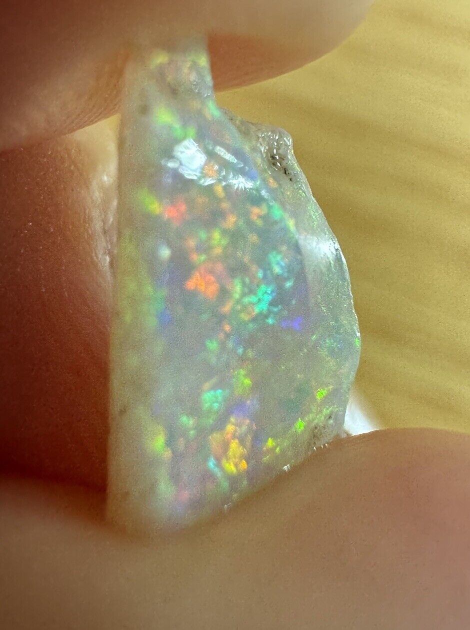 1.7 Carats Solid Rough Coober Pedy Opal Piece with Beautiful Colour