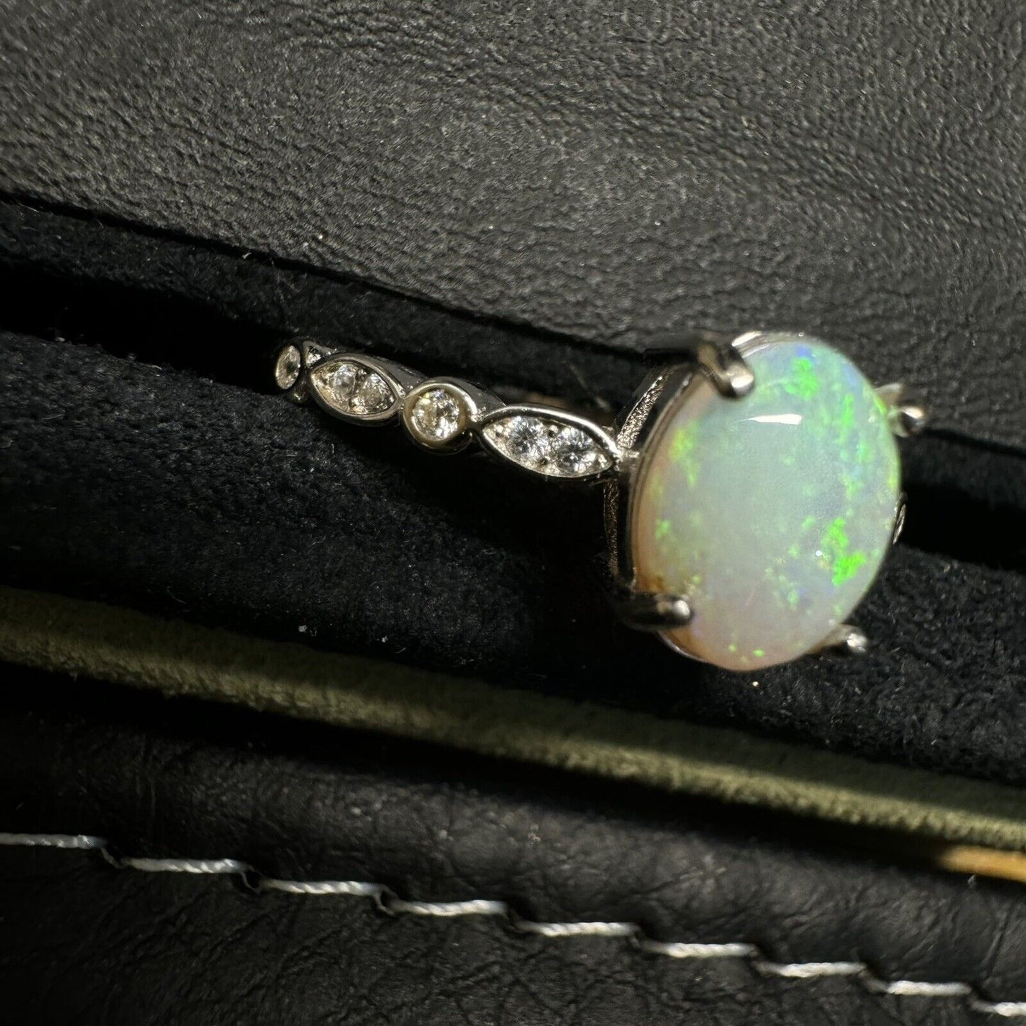 Ring $180 Opal Piece with Beautiful Colour C1-2211