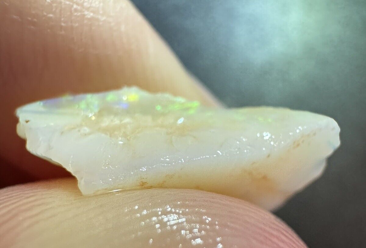 5.8 Carats Solid Rough Coober Pedy Opal Piece with Beautiful Colour