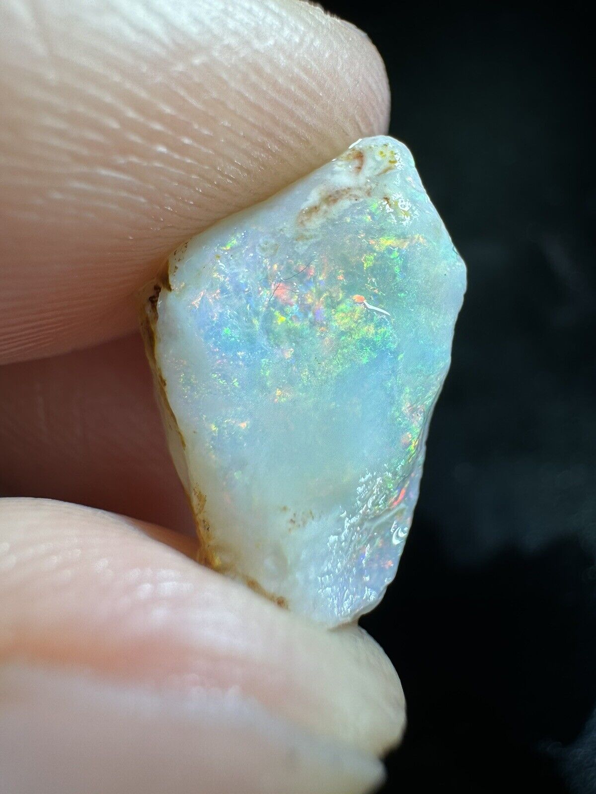 5 Carats Solid Rough Coober Pedy Opal Piece with Beautiful Colour B1