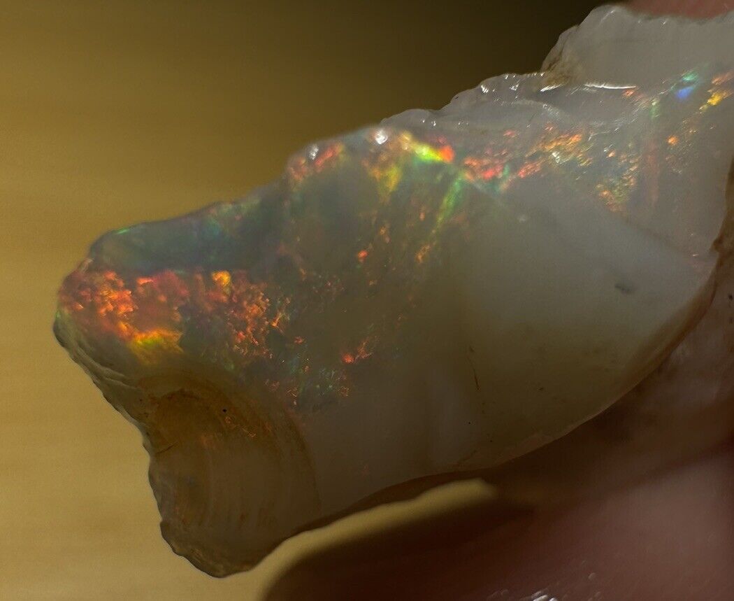 5.5 Carats Solid Rough Coober Pedy Opal Piece with Beautiful Colour C1