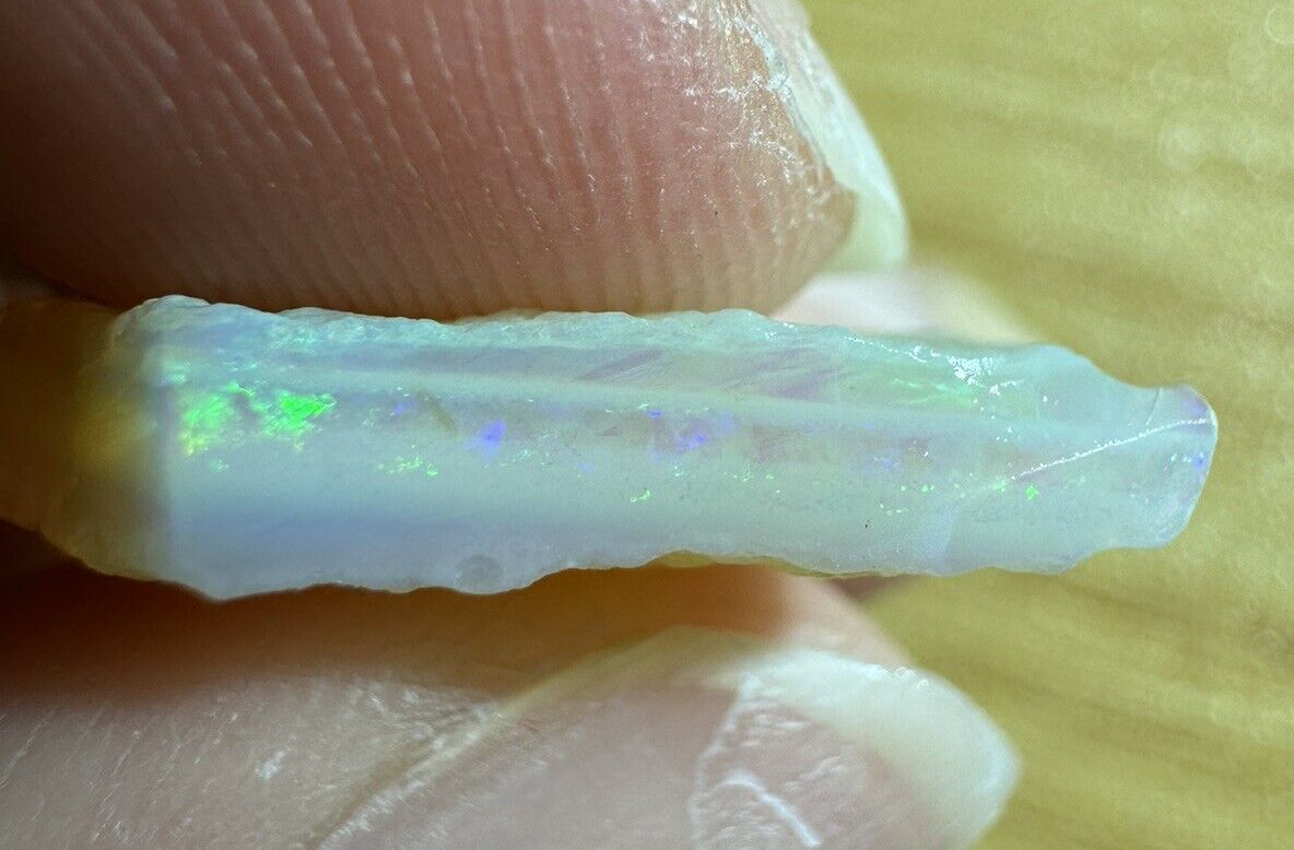 6 Carats Solid Rough Coober Pedy Opal Piece with Beautiful Colour