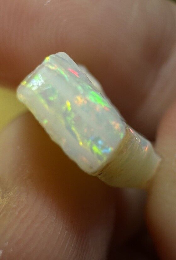 6.3 Carats Solid Rough Coober Pedy Opal Piece with Beautiful Colour C1