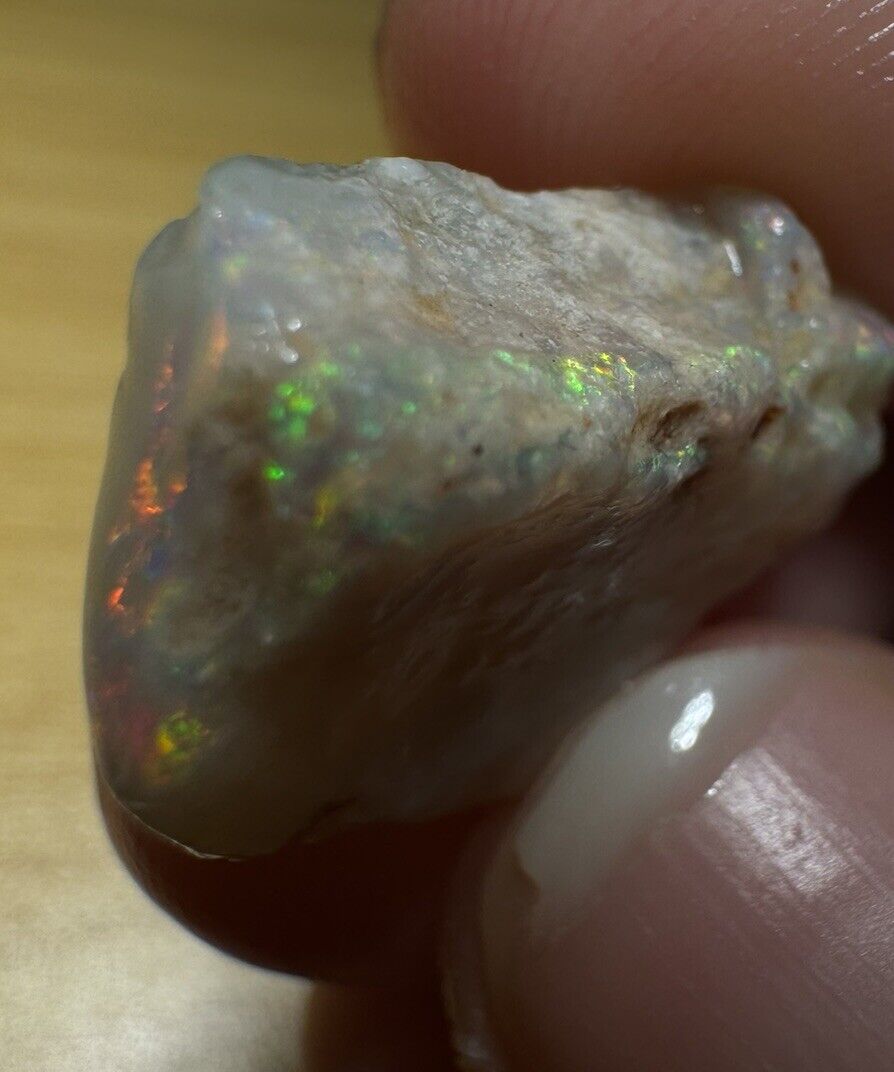 8.6 Carats Solid Rough Coober Pedy Opal Piece with Beautiful Colour C1