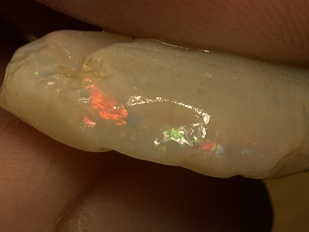11.5 Carats Solid Rough Coober Pedy Opal Piece with Beautiful Colour B1