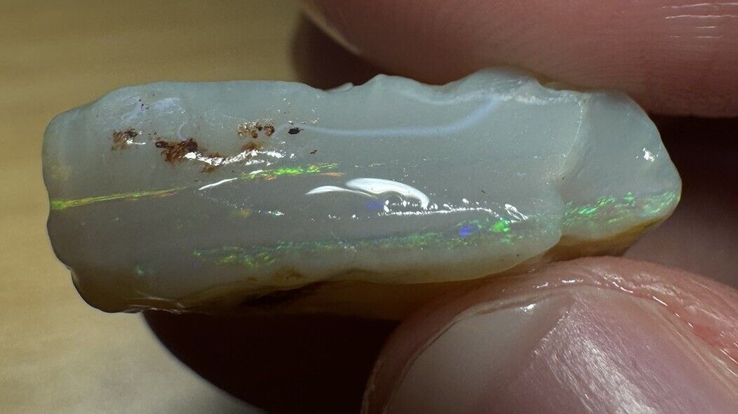 16.45 Carats Solid Rough Coober Pedy Opal Piece with Beautiful Colour C1