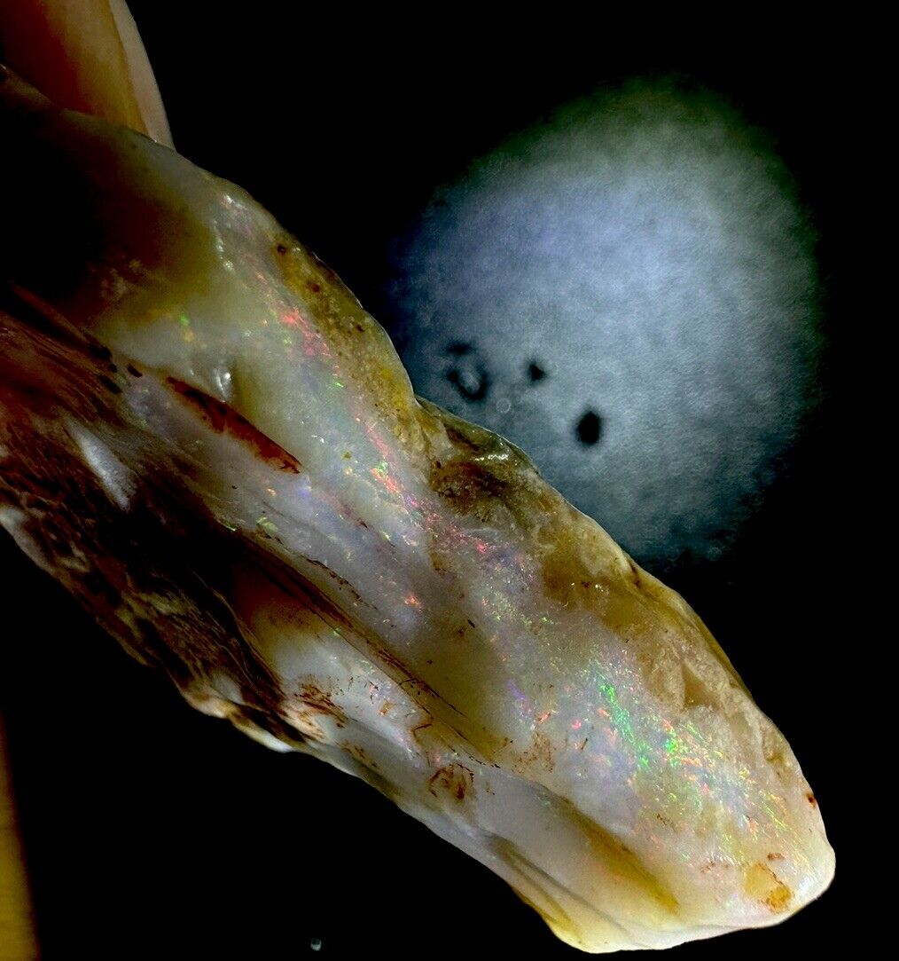 58.2 Carats Solid Rough Coober Pedy Opal Piece with Beautiful Colour B1