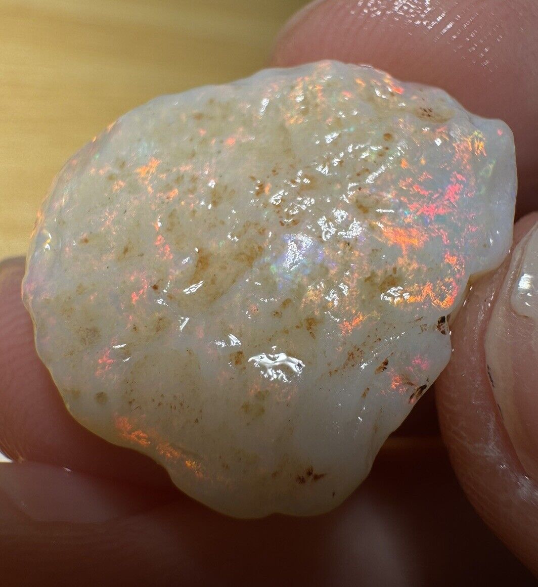 10 Carats Solid Rough Coober Pedy Opal Piece with Beautiful Colour C1