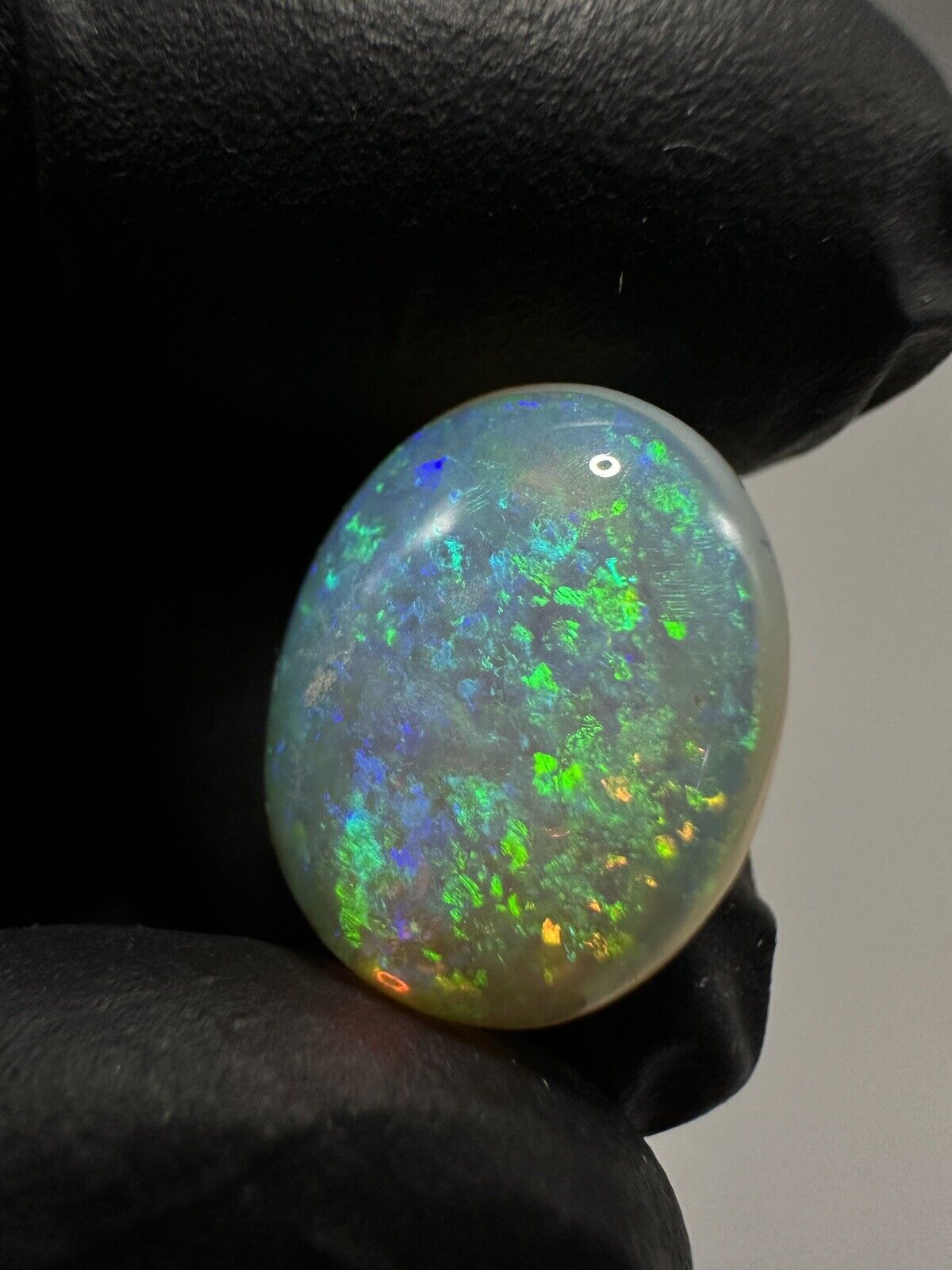 9.2 carats Crystal Opal cut stone Gem grade High Dome Oval With Beautiful Bright Colors