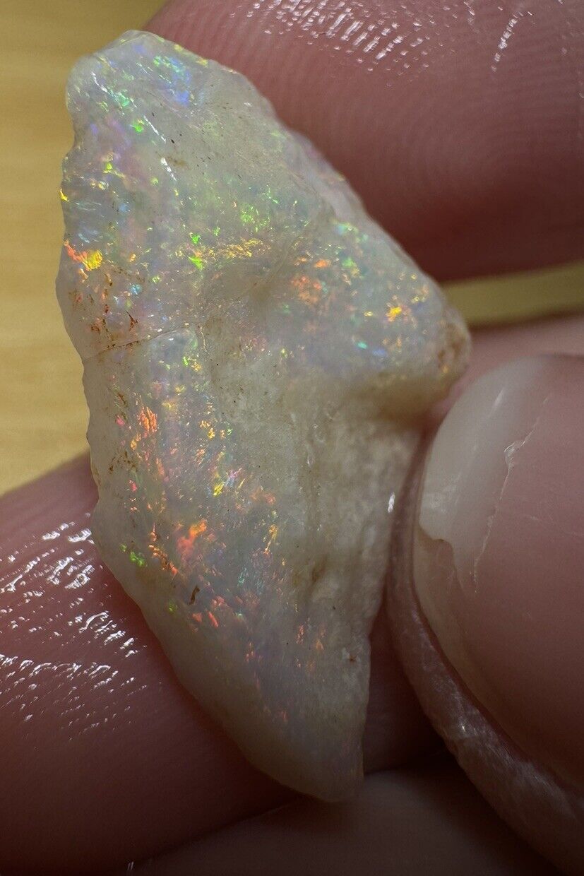 6 Carats Solid Rough Coober Pedy Opal Piece with Beautiful Colour C1