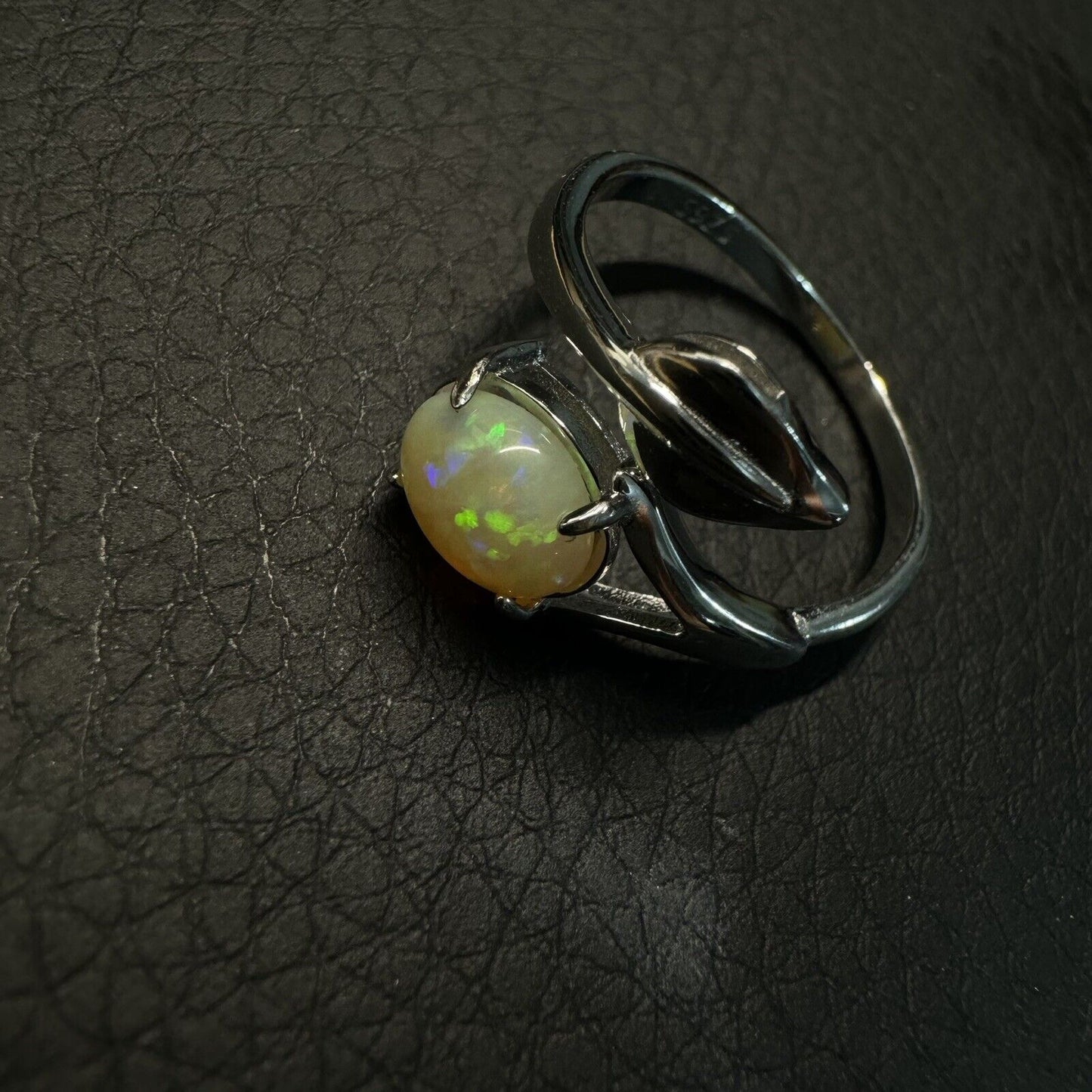 Ring $180 Opal Piece with Beautiful Colour C1-2212