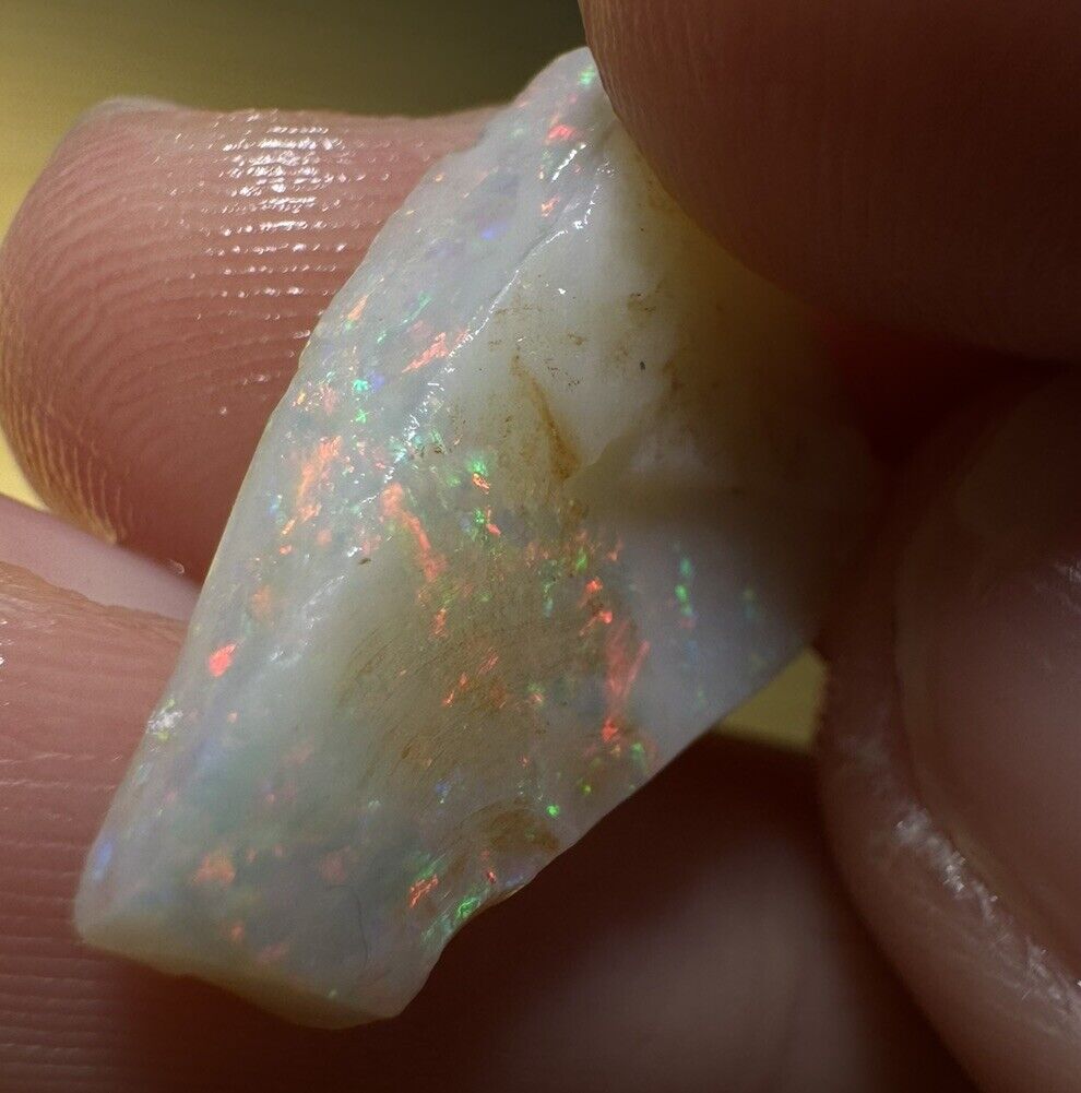 6.3 Carats Solid Rough Coober Pedy Opal Piece with Beautiful Colour C1
