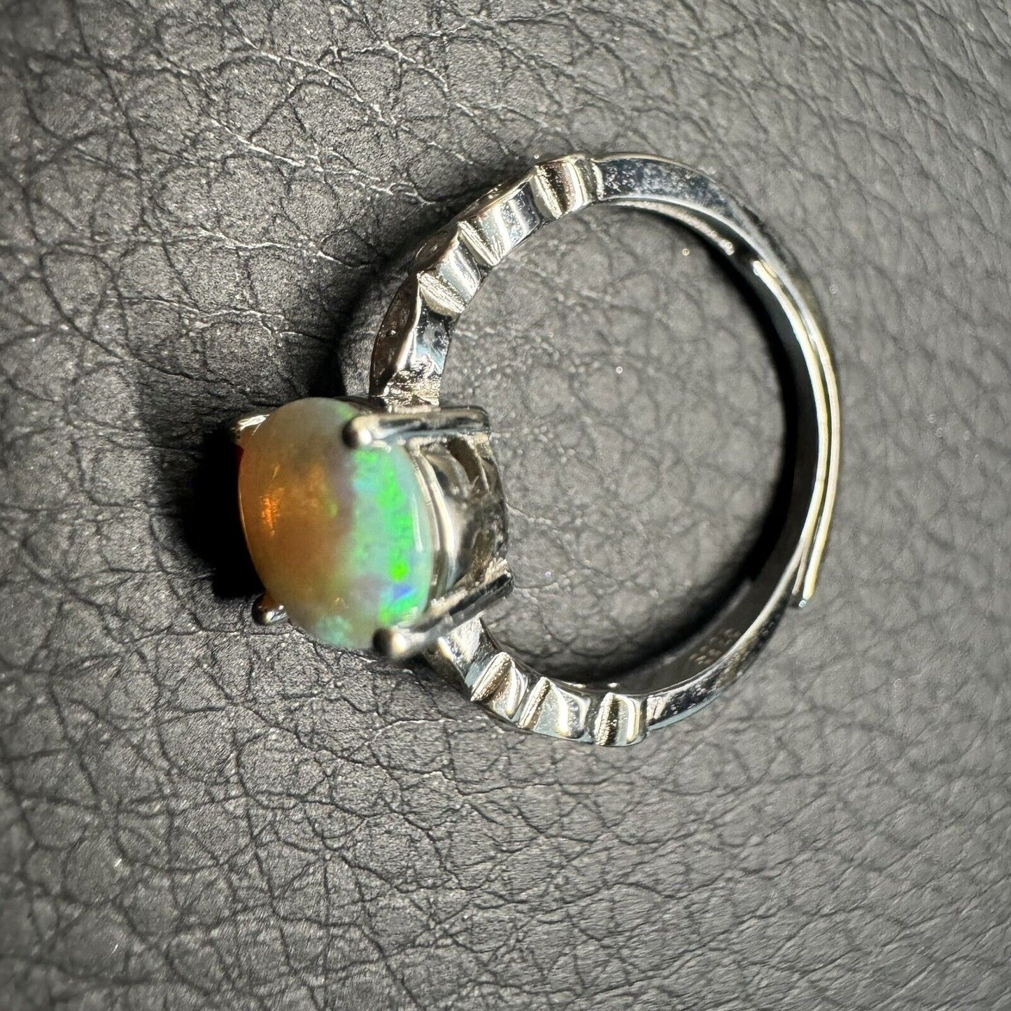 Ring $180 Opal Piece with Beautiful Colour C1-2205