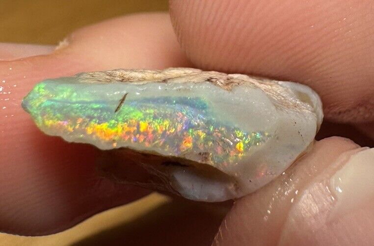 8.85 Carats Solid Rough Coober Pedy Opal Piece with Beautiful Colour B1