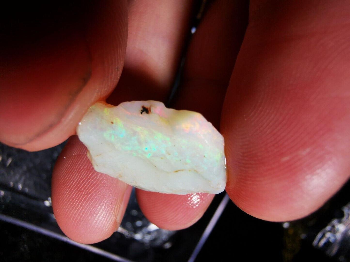 12.5 Carats Solid Rough Coober Pedy Opal shell with Beautiful Colour
