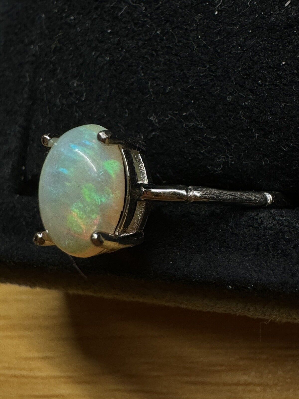 Ring $180 Opal Piece with Beautiful Colour C1-2202