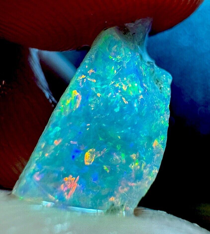 1.7 Carats Solid Rough Coober Pedy Opal Piece with Beautiful Colour