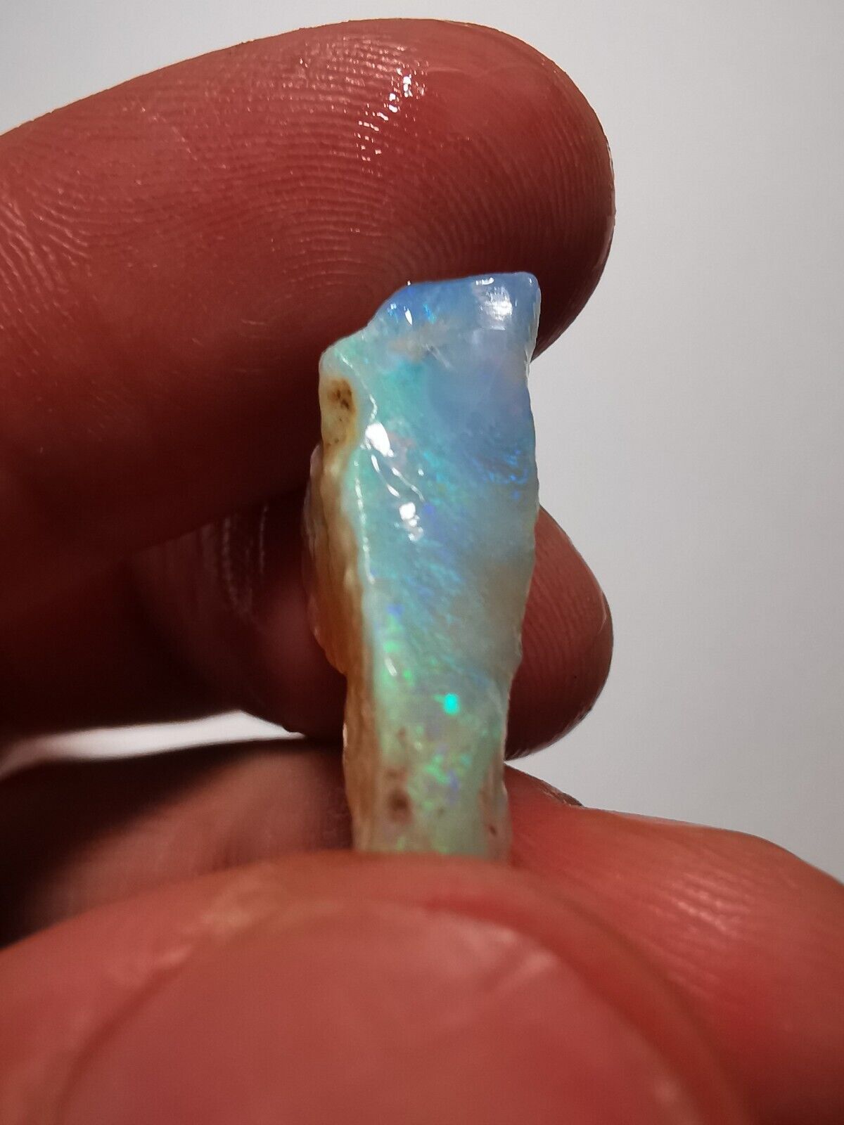 8.45 Carats Solid Rough Coober Pedy Opal Piece with Beautiful Colour B1