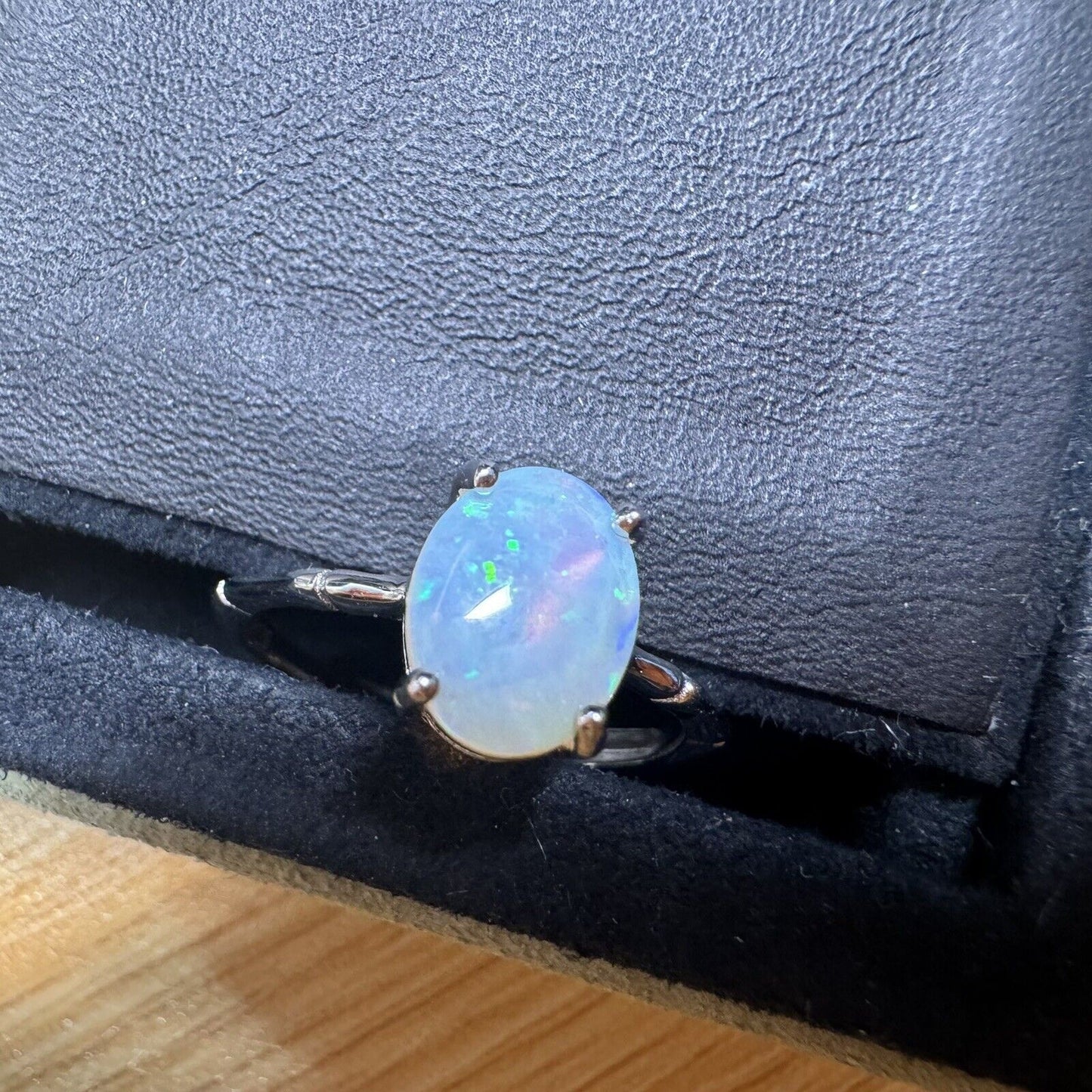 Ring $180 Opal Piece with Beautiful Colour C1-2201