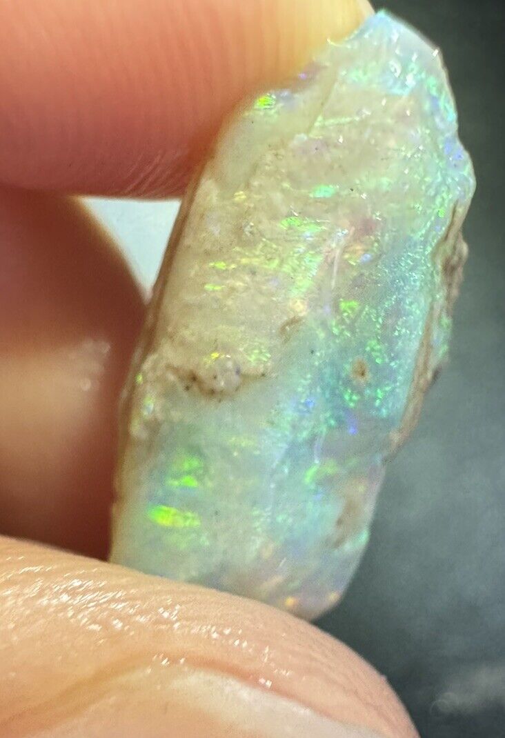 6Carats Solid Rough Coober Pedy Opal Piece with Beautiful Colour