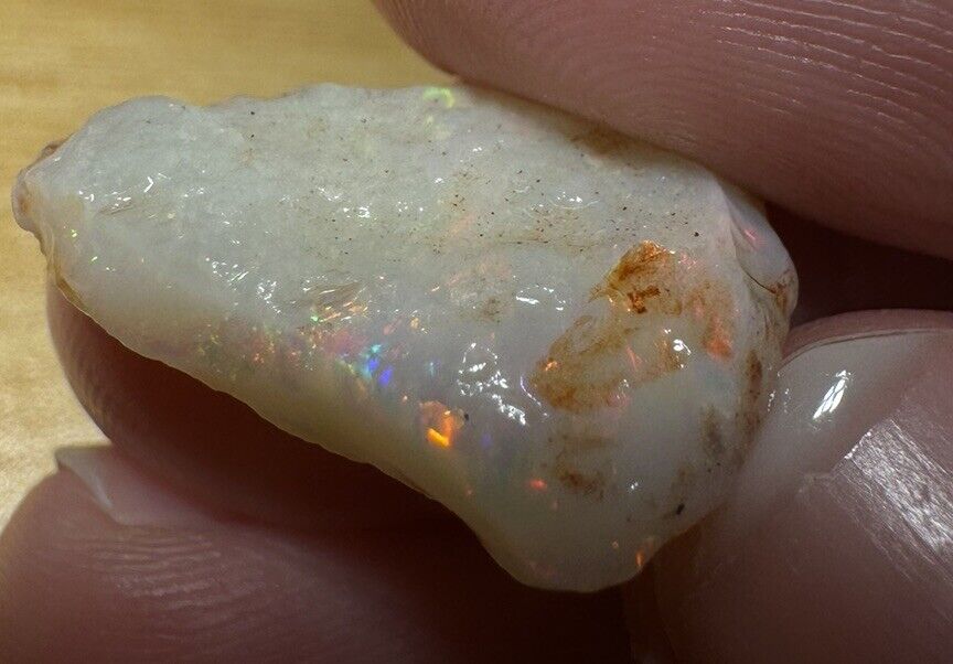 8.1 Carats Solid Rough Coober Pedy Opal Piece with Beautiful Colour C1