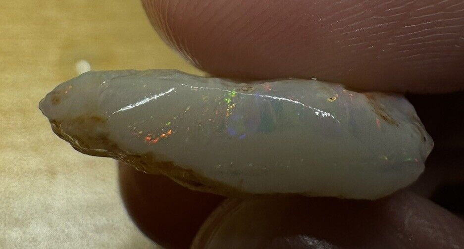 8.1 Carats Solid Rough Coober Pedy Opal Piece with Beautiful Colour C1