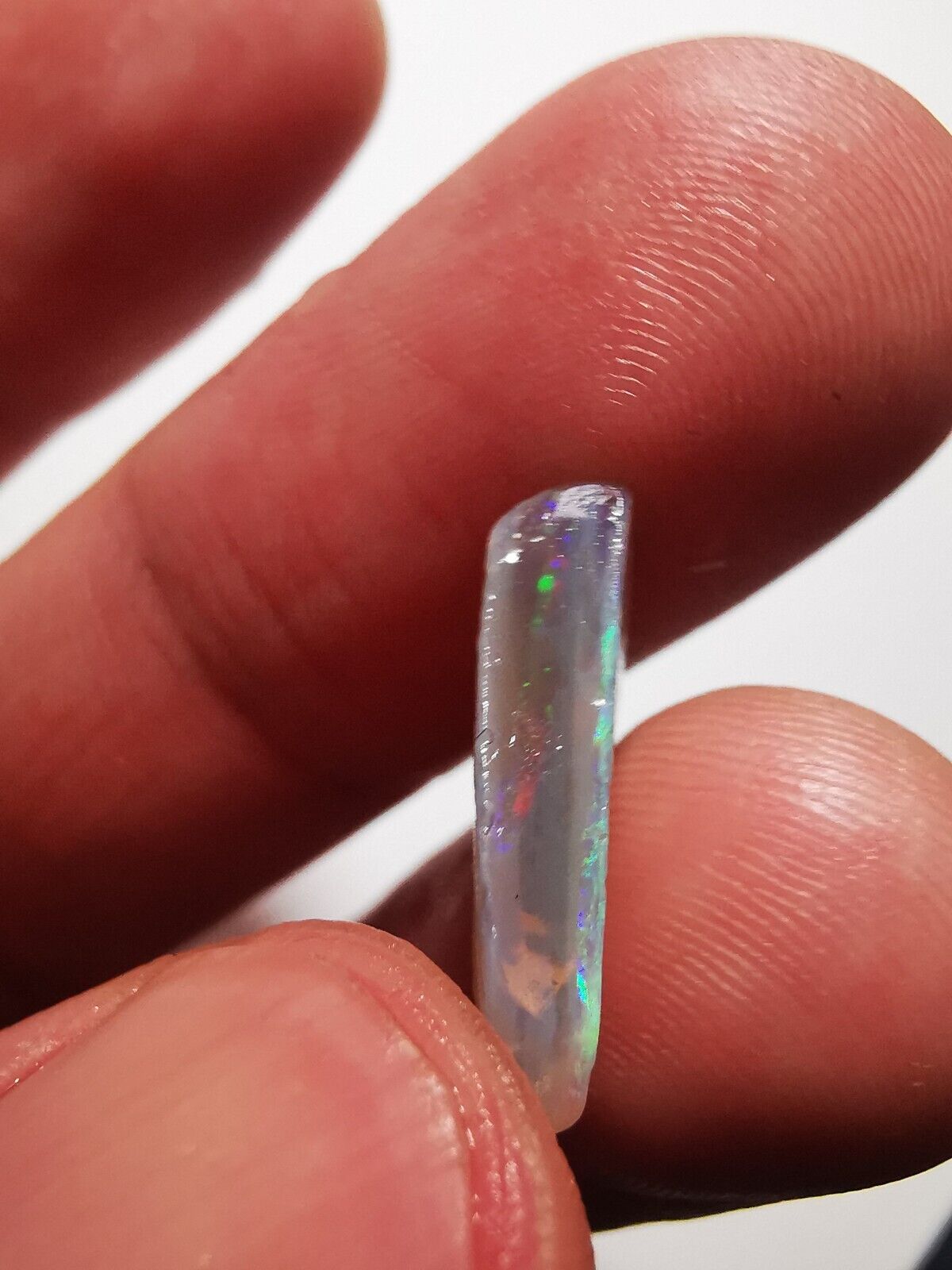 3.85 Carats Solid Rough Coober Pedy Opal Piece with Beautiful Colour B1