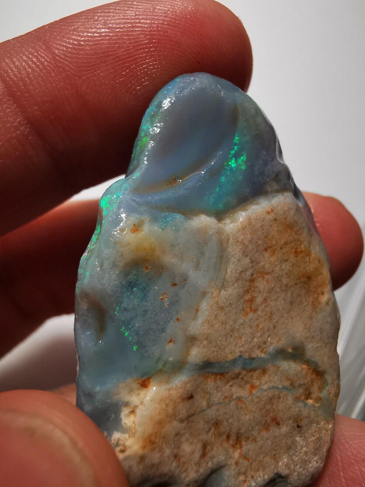 89ct Rough opal Coober Pedy B1 Piece with Beautiful Colour